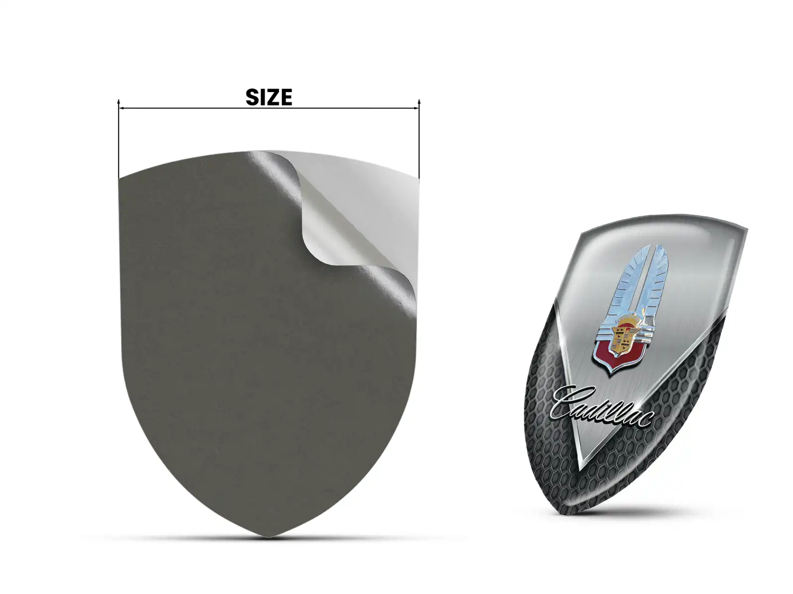 Cadillac Heckscheibenaufkleber Luxuriös Standard Design Langlebig